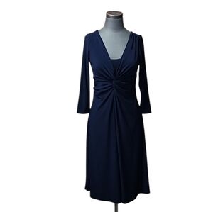 Chaps navy blue dress